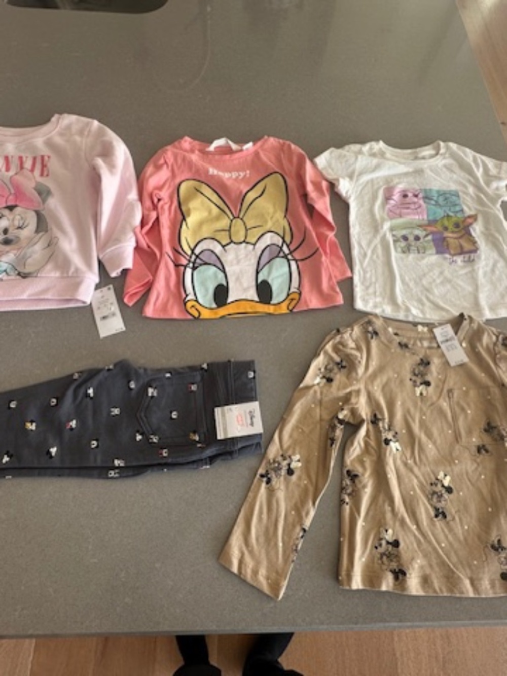 Little Girl 4T Disney Bundle (3 NWT) -Various Brand-Minnie, Daisy, Yoda